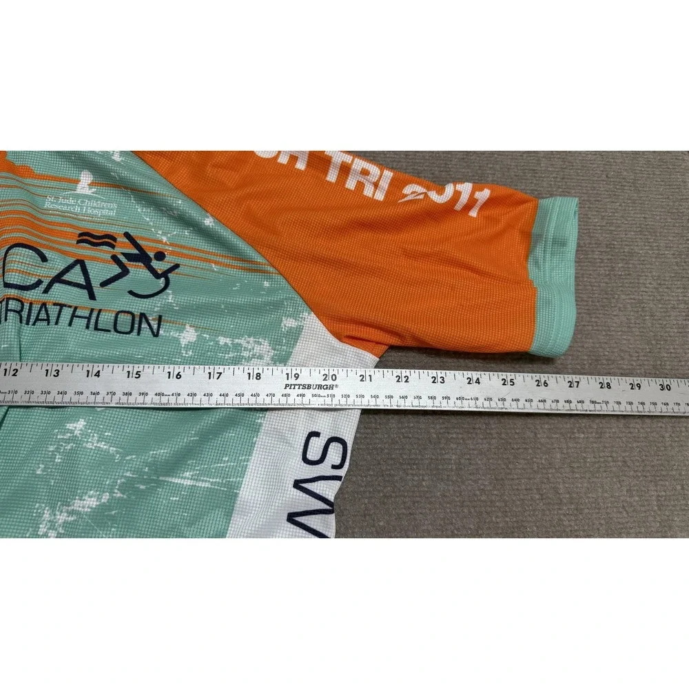 K-Swiss Cycling Jersey Mens XL Multicolor Nautica South Beach Tri 2011 Triathlon